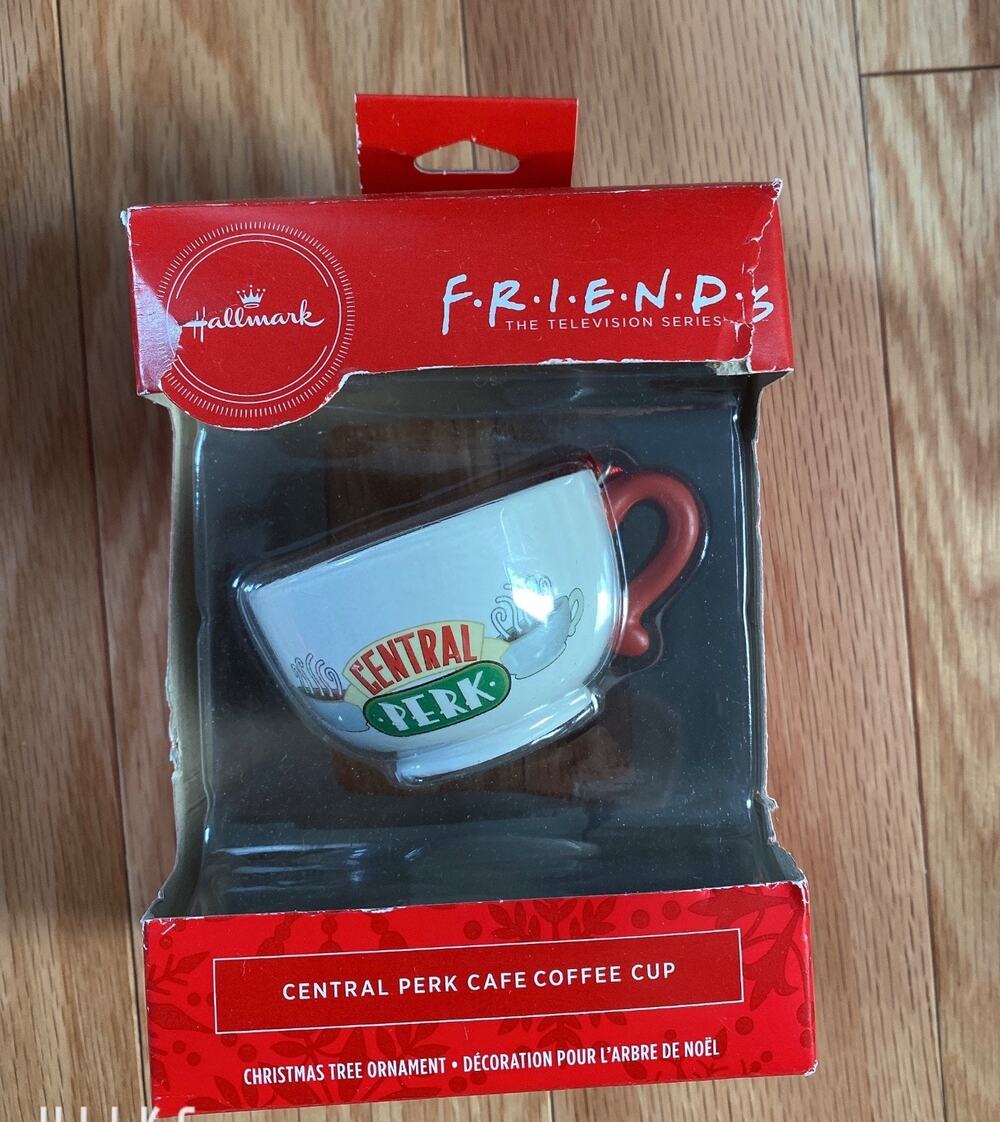 New Hallmark FRIENDS™ Central Perk Café Coffee Cup Christmas Tree Ornament